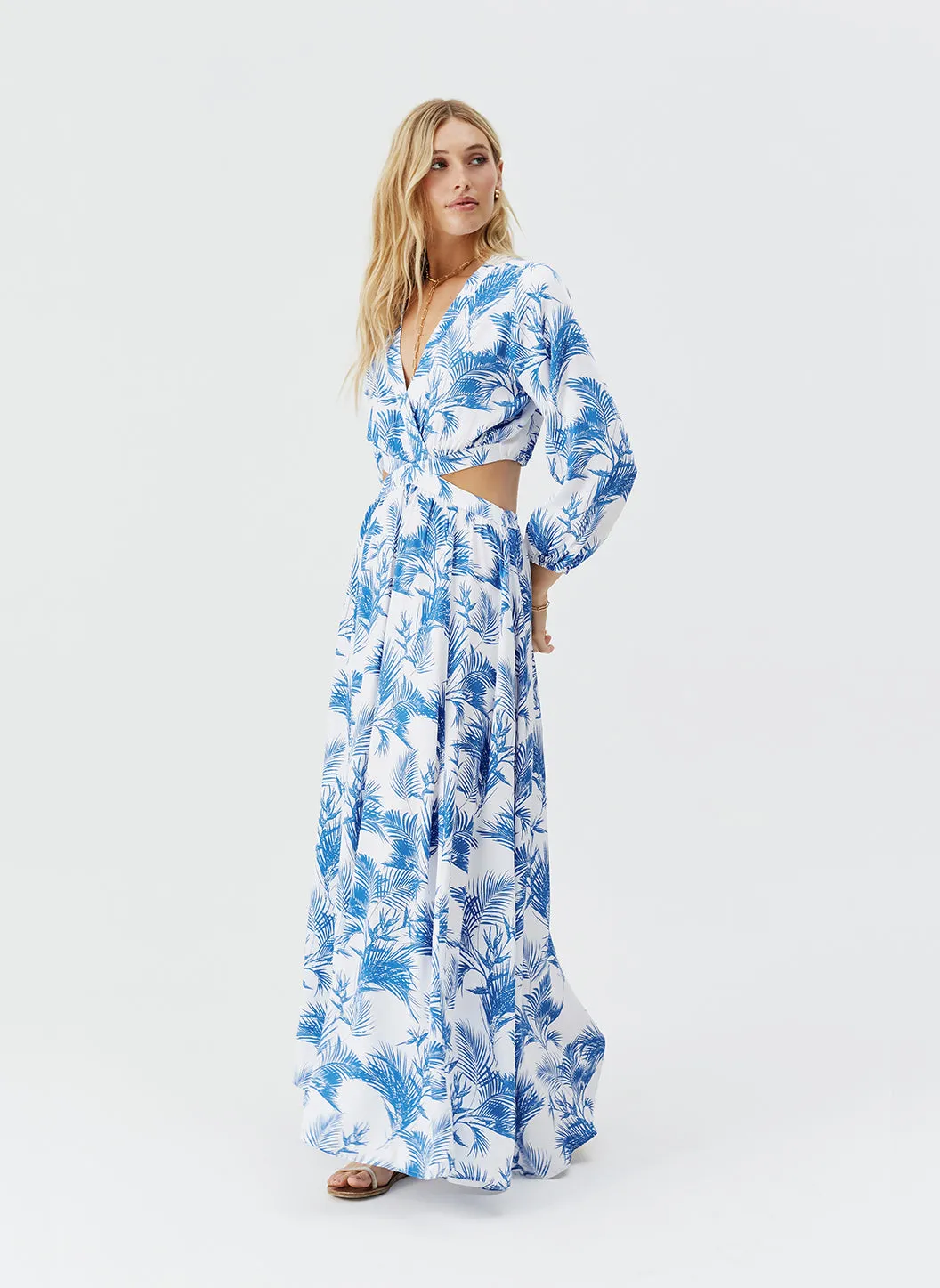 Anastasia Blue Palm Dress sold by Melissa Odabash product image thumbnail 5