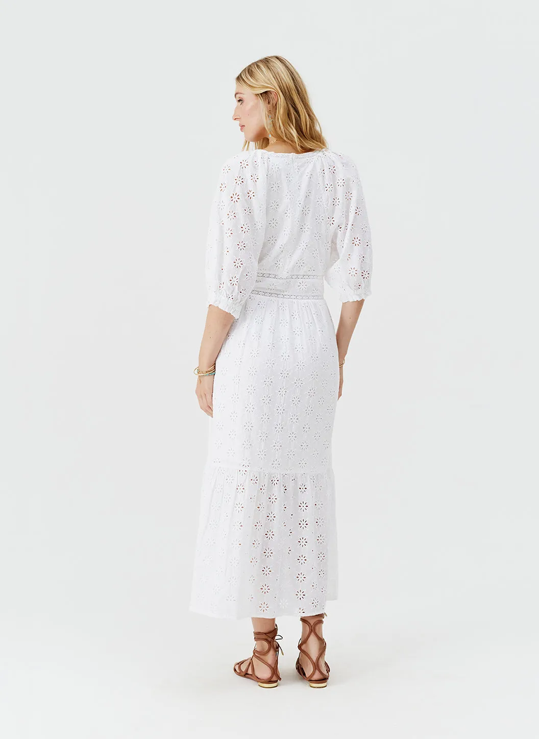 Daphne White Dress sold by Melissa Odabash product image thumbnail 4