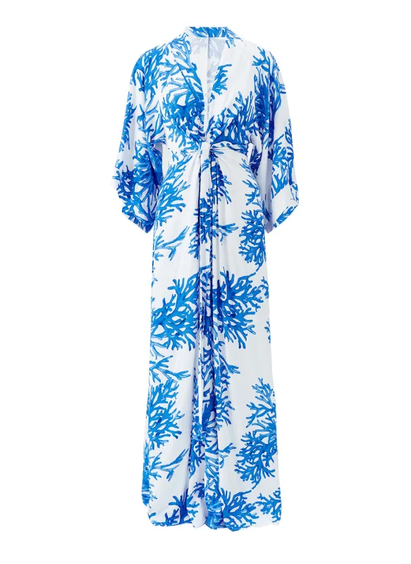 Eloise Blue Coral Dress sold by Melissa Odabash