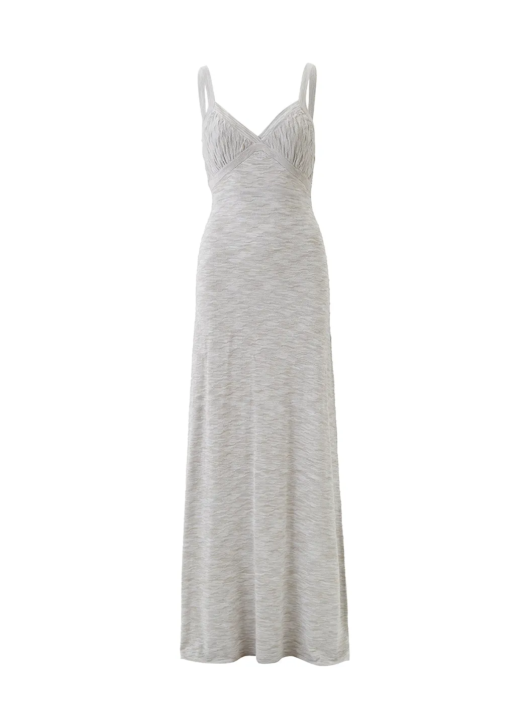 Colada Silver Melange Dress sold by Melissa Odabash