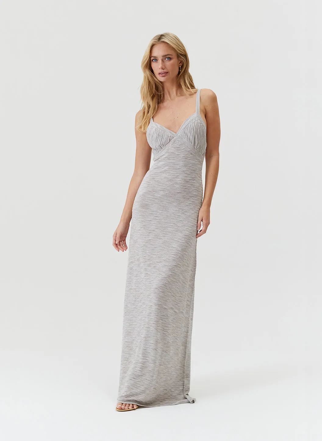 Colada Silver Melange Dress sold by Melissa Odabash product image thumbnail 3