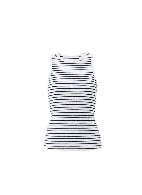 Exclusive Frankie Navy Stripe Tank sold by Melissa Odabash