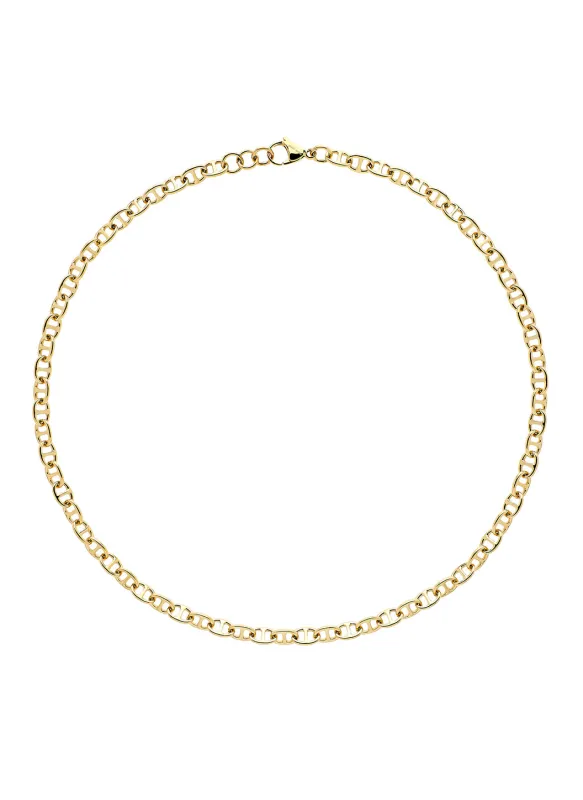 Gold Mariner Chain Necklace sold by Melissa Odabash