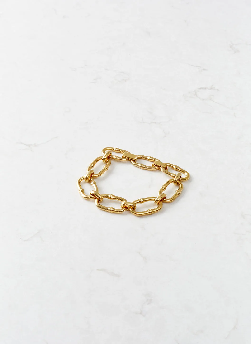 Gold Statement Chain Bracelet sold by Melissa Odabash product image thumbnail 2