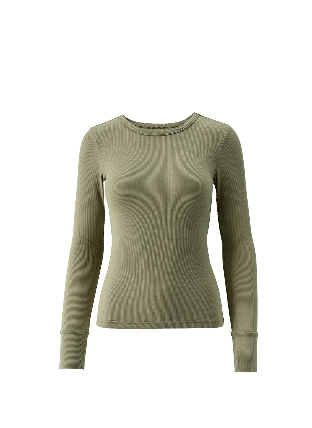 Exclusive Charlie Olive Long Sleeve Top sold by Melissa Odabash