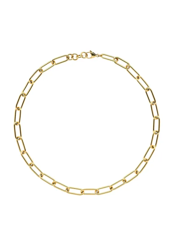 Gold Open Link Chain Necklace sold by Melissa Odabash
