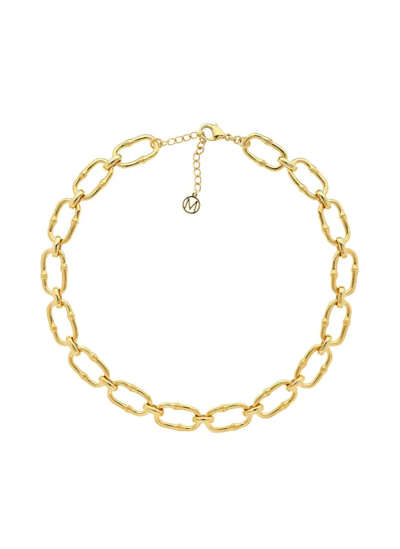 Gold Statement Chain Necklace sold by Melissa Odabash