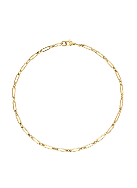 Gold Two Link Chain Necklace sold by Melissa Odabash