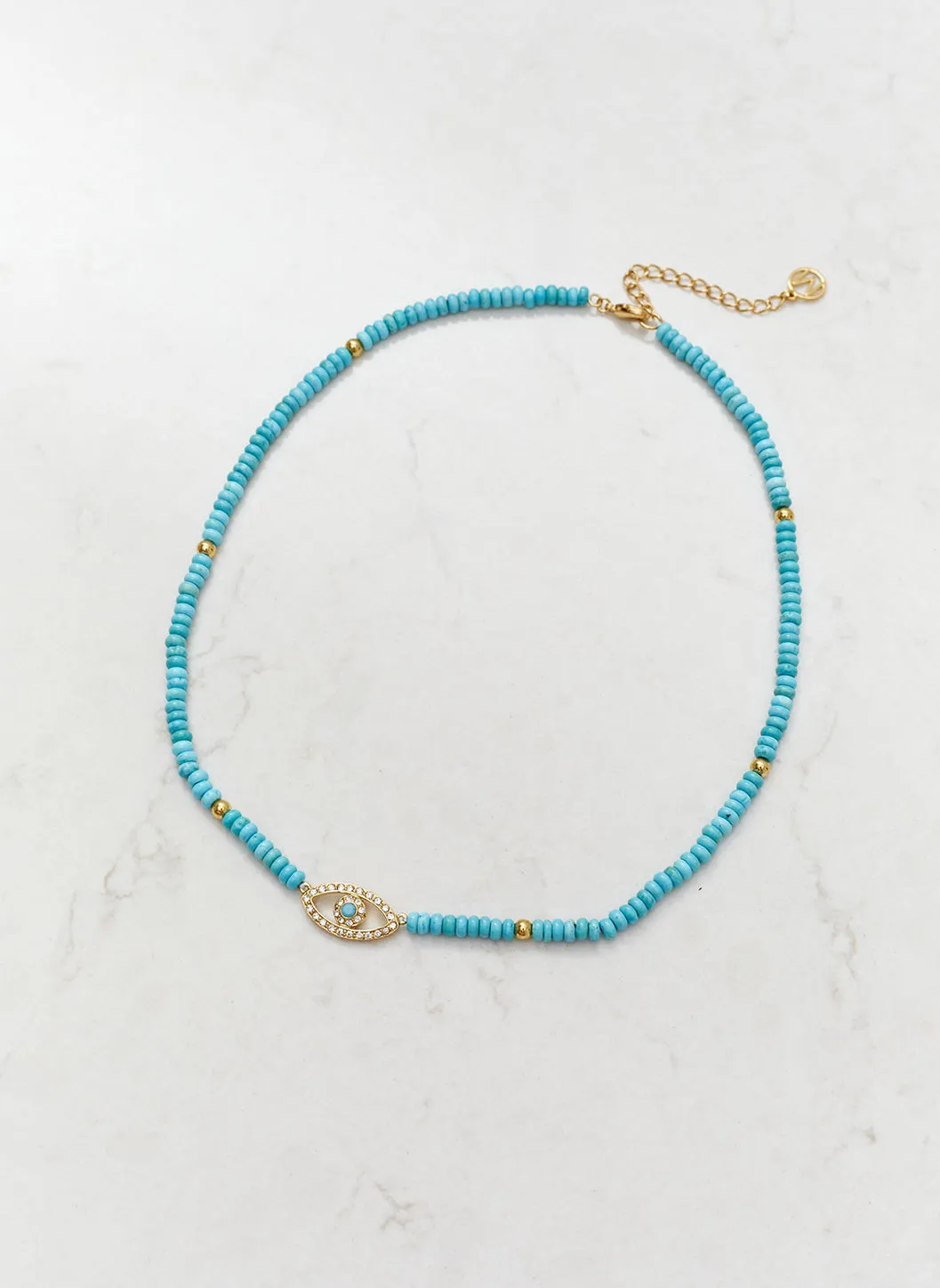 Turquoise Eye Necklace sold by Melissa Odabash product image thumbnail 2