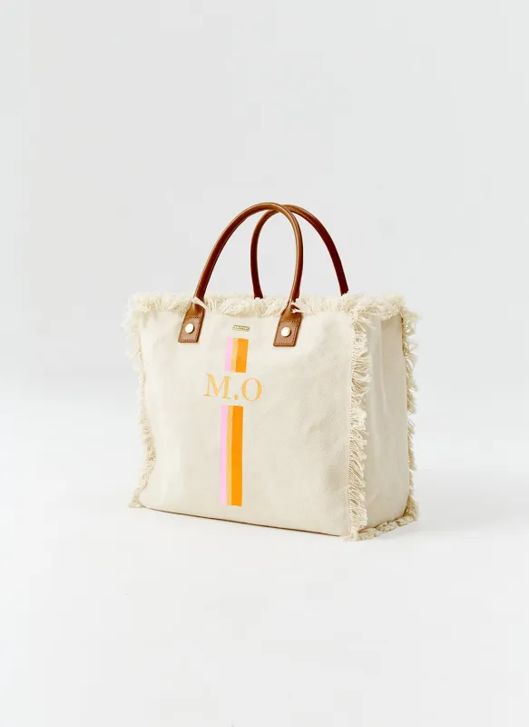 Cap Ferrat Beige Orange/Pink sold by Melissa Odabash