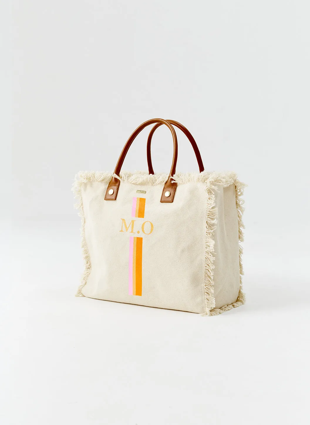 Cap Ferrat Beige Orange/Pink sold by Melissa Odabash