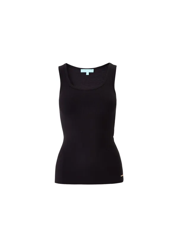 Exclusive Cora Black Vest sold by Melissa Odabash