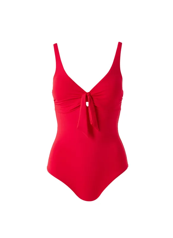 Lisbon Red Swimsuit made by Melissa Odabash