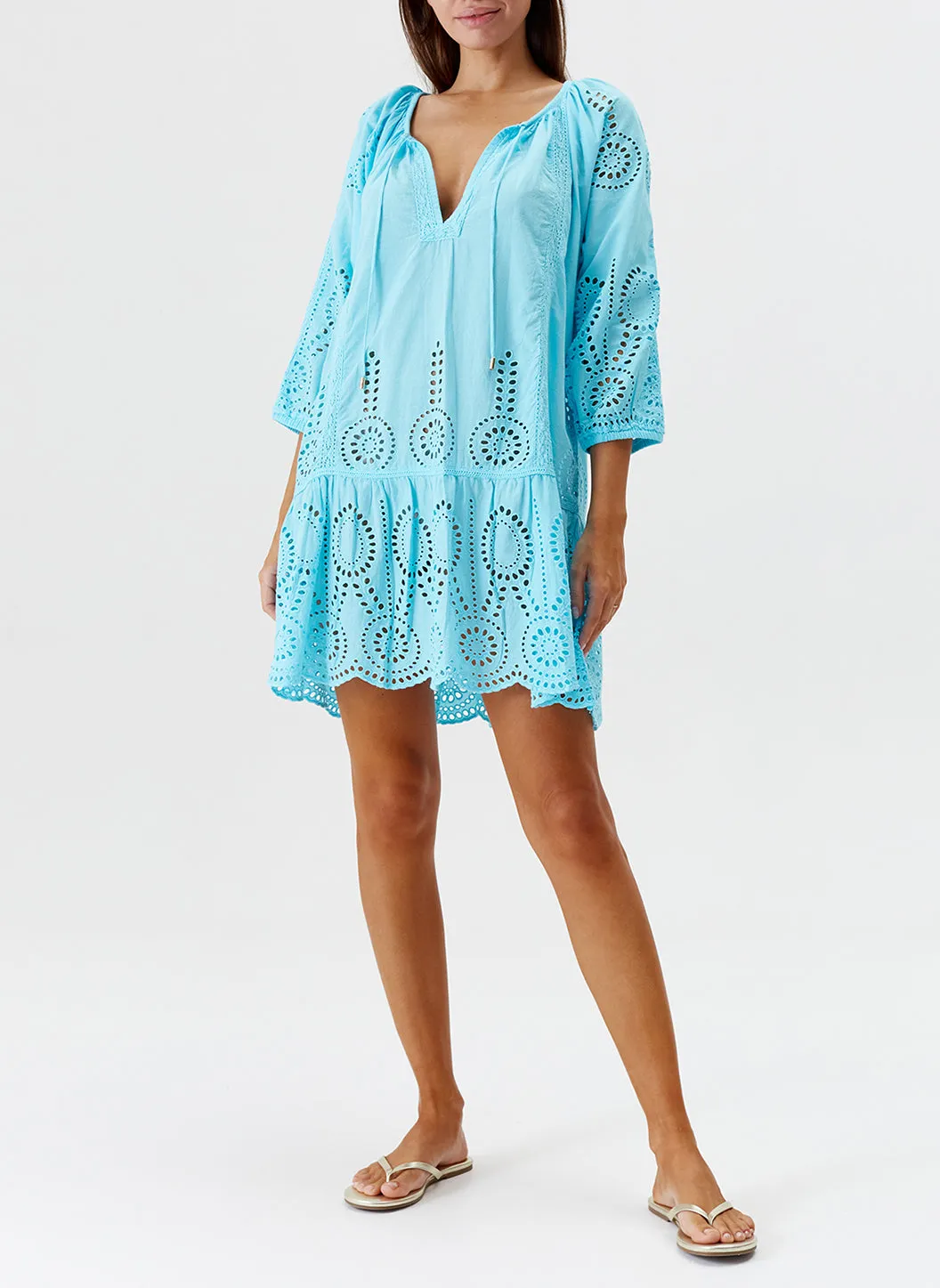 Ashley Turquoise Kaftan sold by Melissa Odabash product image thumbnail 3
