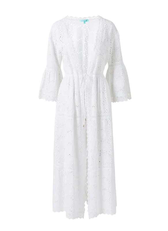 Ava White Kaftan made by Melissa Odabash