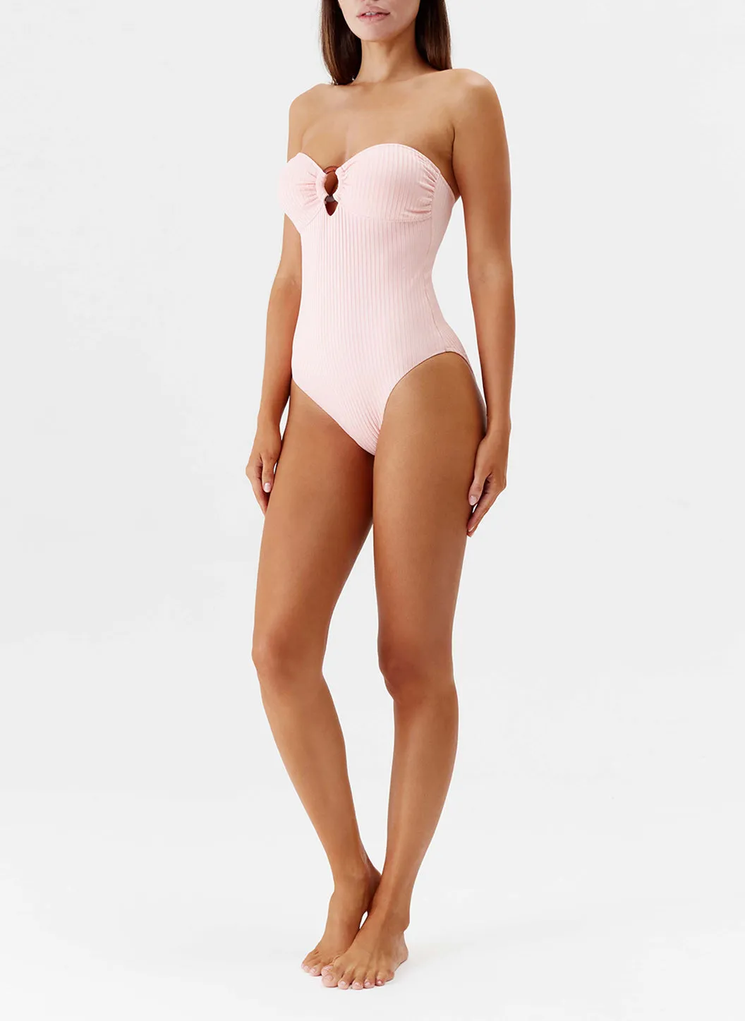 Barbuda Rose Ribbed Swimsuit sold by Melissa Odabash product image thumbnail 3