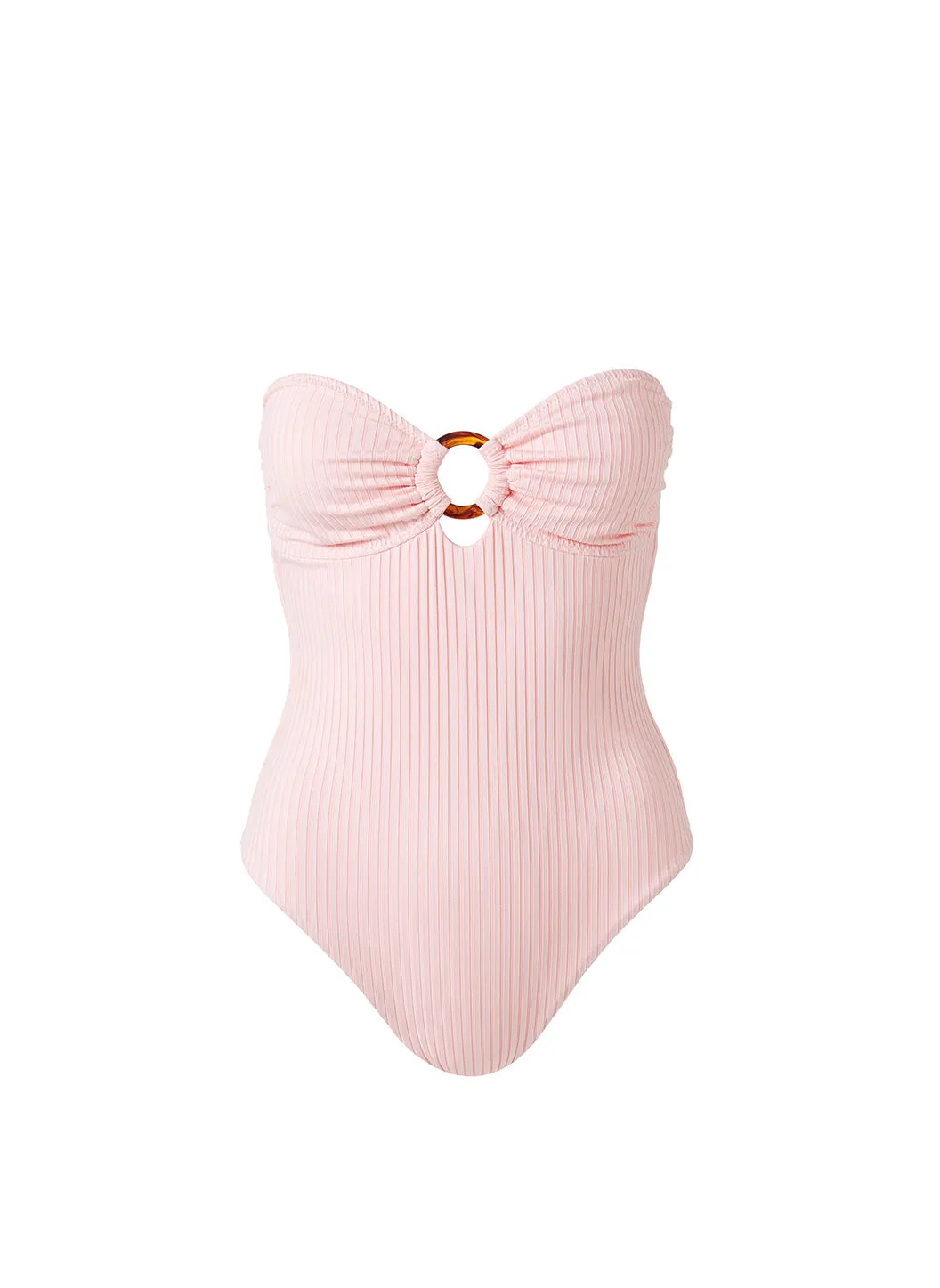 Barbuda Rose Ribbed Swimsuit sold by Melissa Odabash