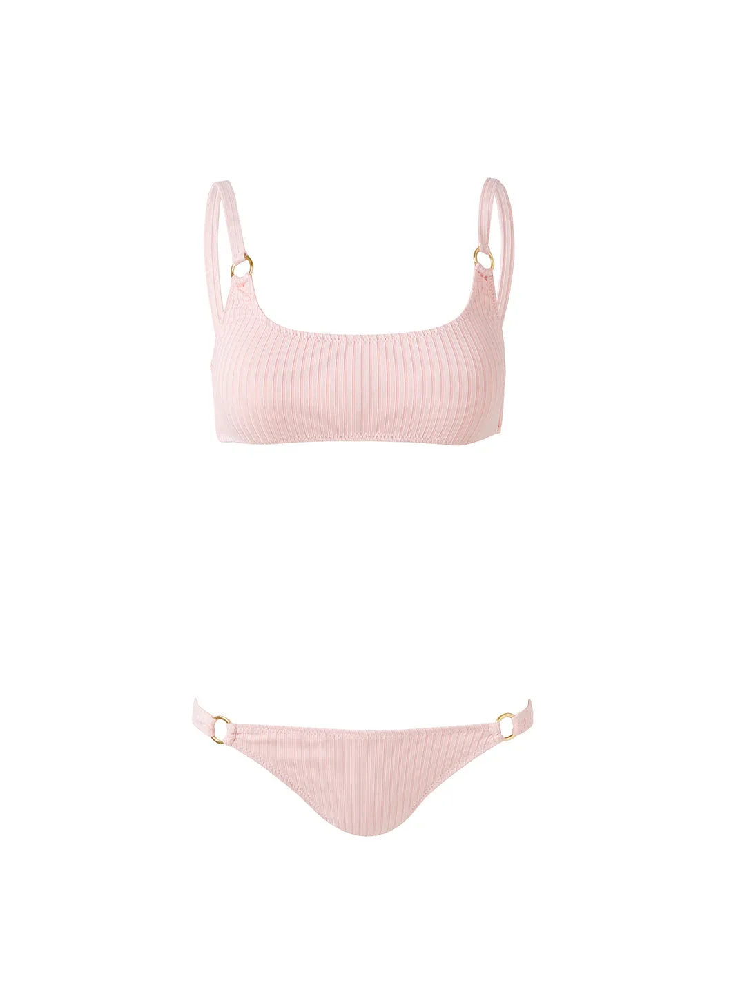 Bari Rose Ribbed Bikini sold by Melissa Odabash