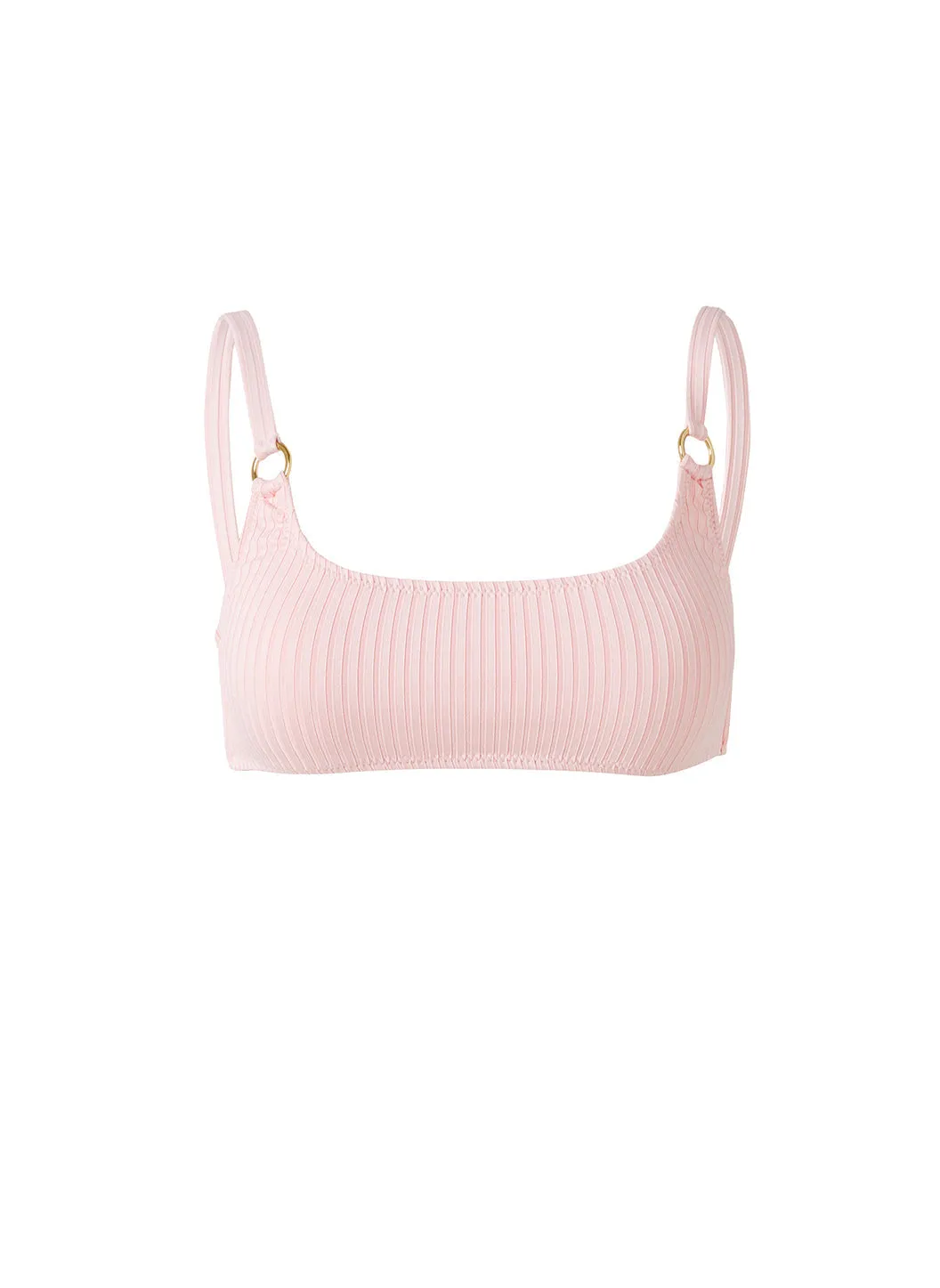 Bari Rose Ribbed Bikini Top sold by Melissa Odabash