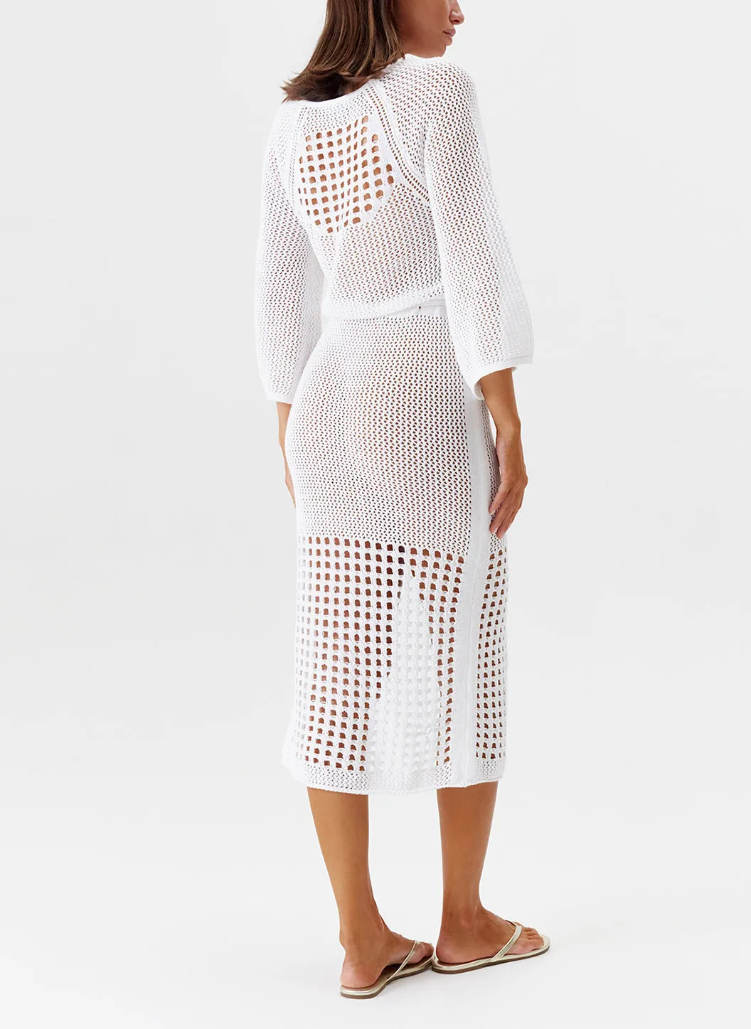 Brooke White Dress sold by Melissa Odabash product image thumbnail 5