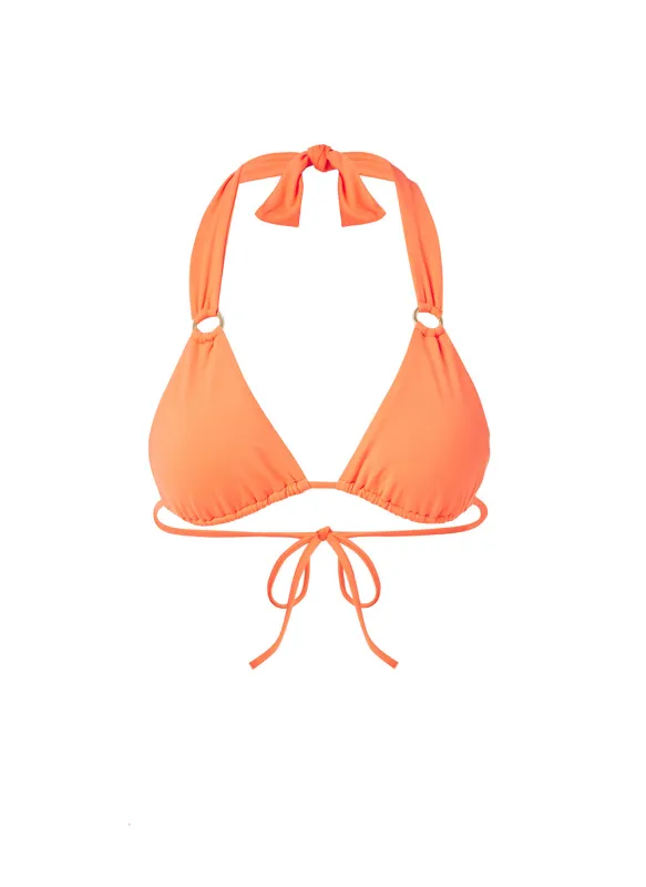 Caracas Orange Bikini Top sold by Melissa Odabash