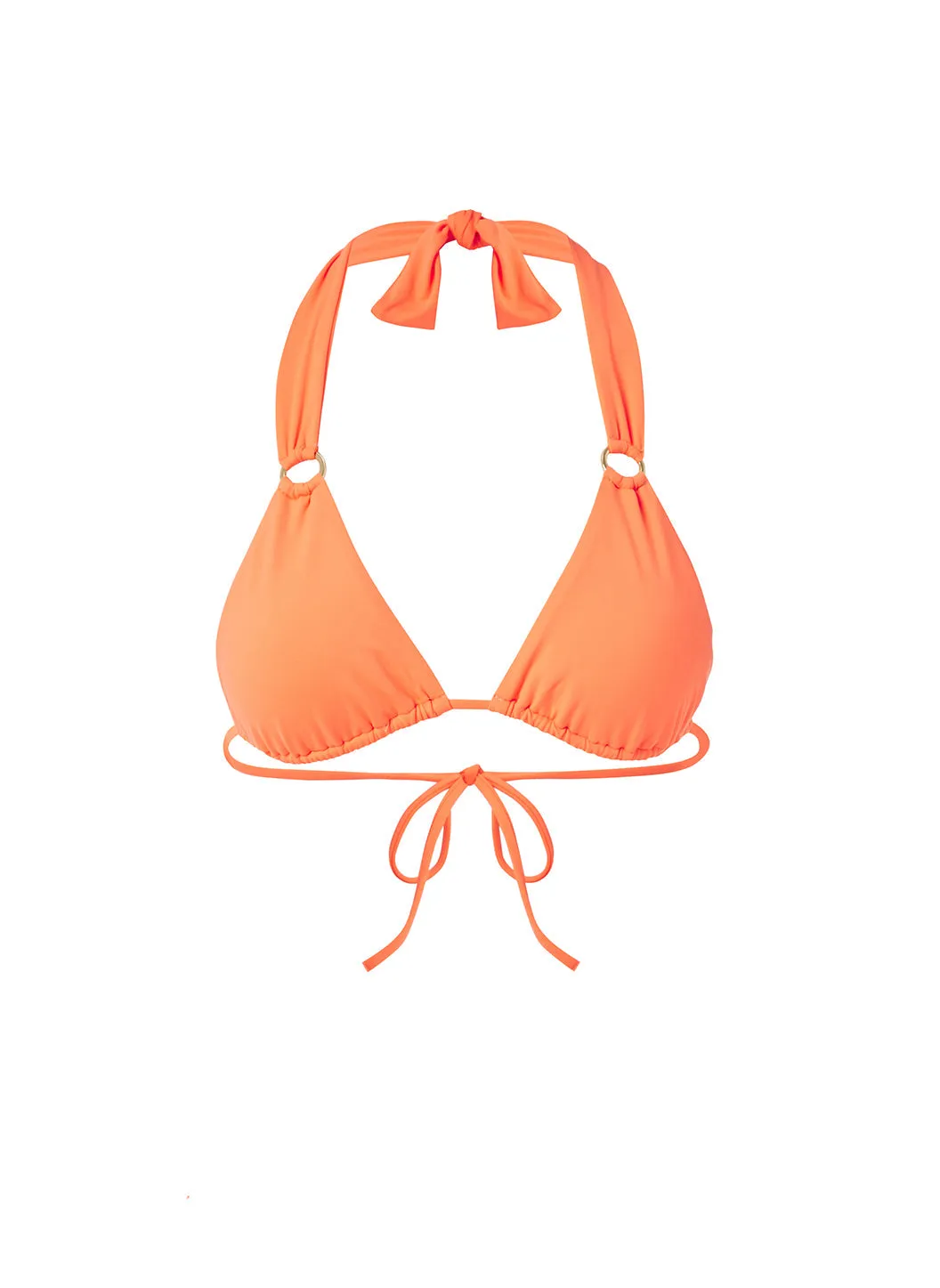 Caracas Orange Bikini Top sold by Melissa Odabash