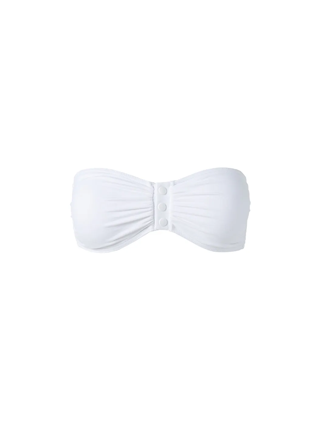 Eze White Bikini Top sold by Melissa Odabash
