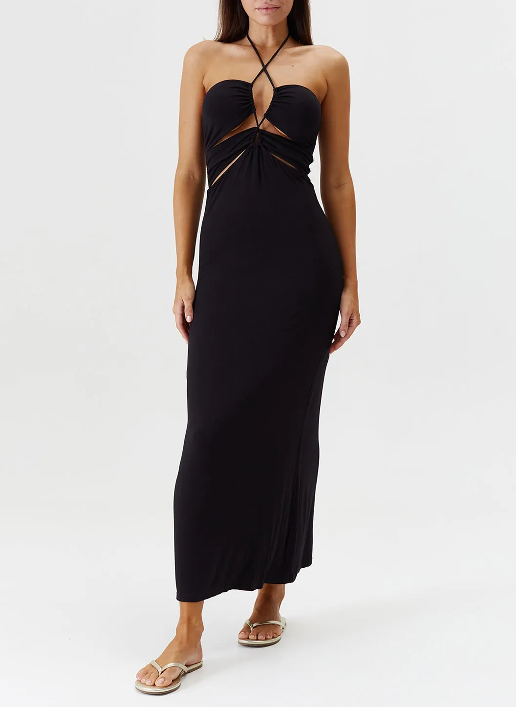Giana Black Dress sold by Melissa Odabash product image thumbnail 4