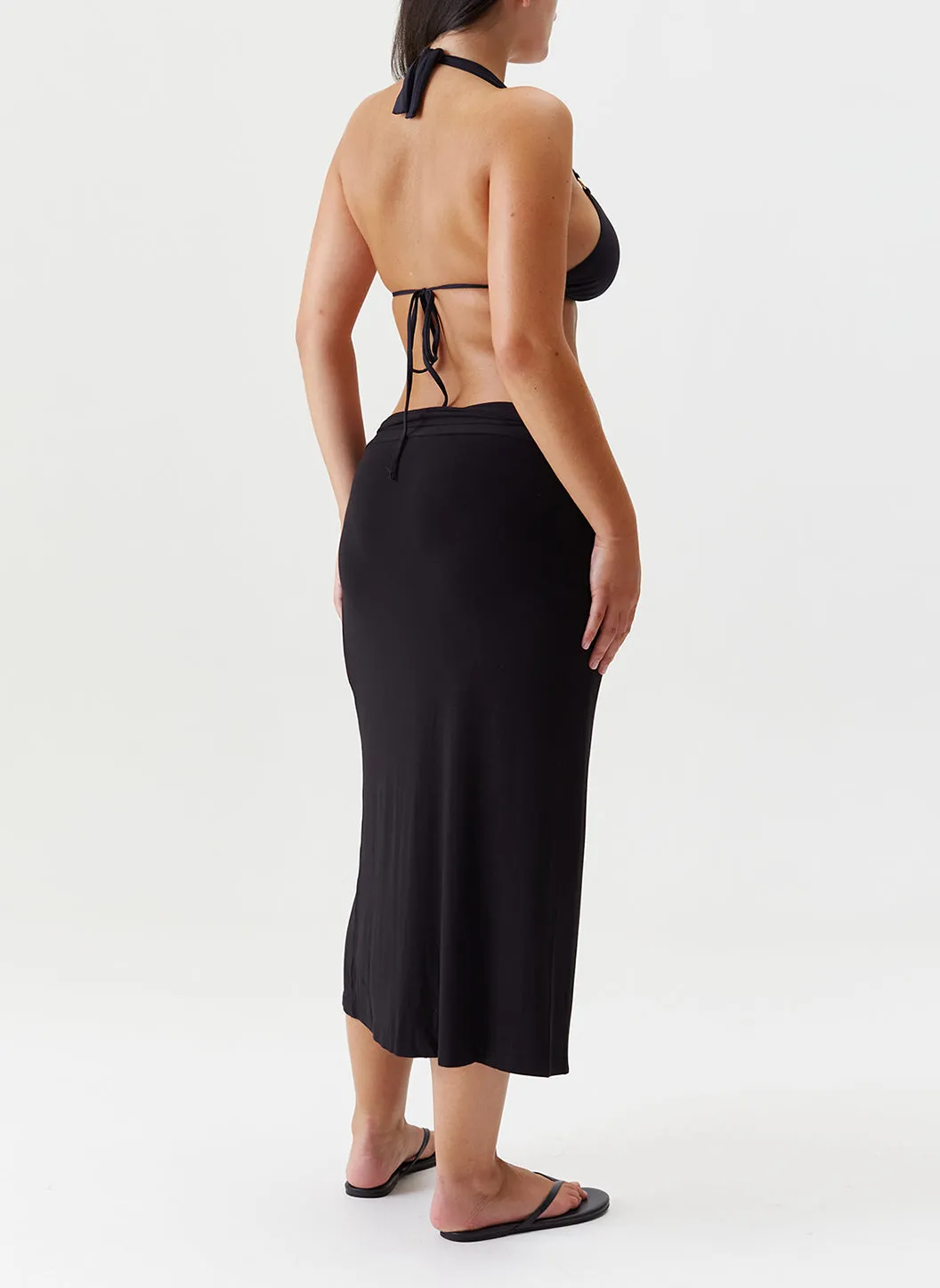 Ida Black Skirt sold by Melissa Odabash product image thumbnail 5