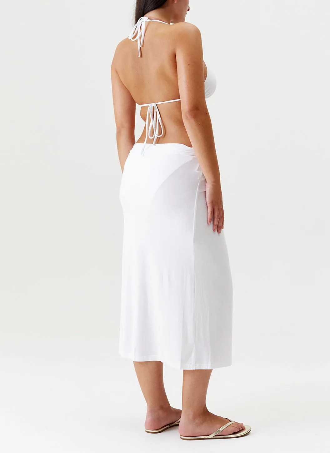 Ida White Skirt sold by Melissa Odabash product image thumbnail 5