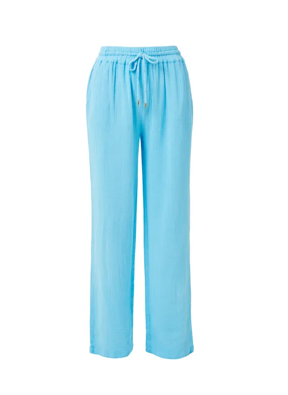 Krissy Turquoise Trousers sold by Melissa Odabash