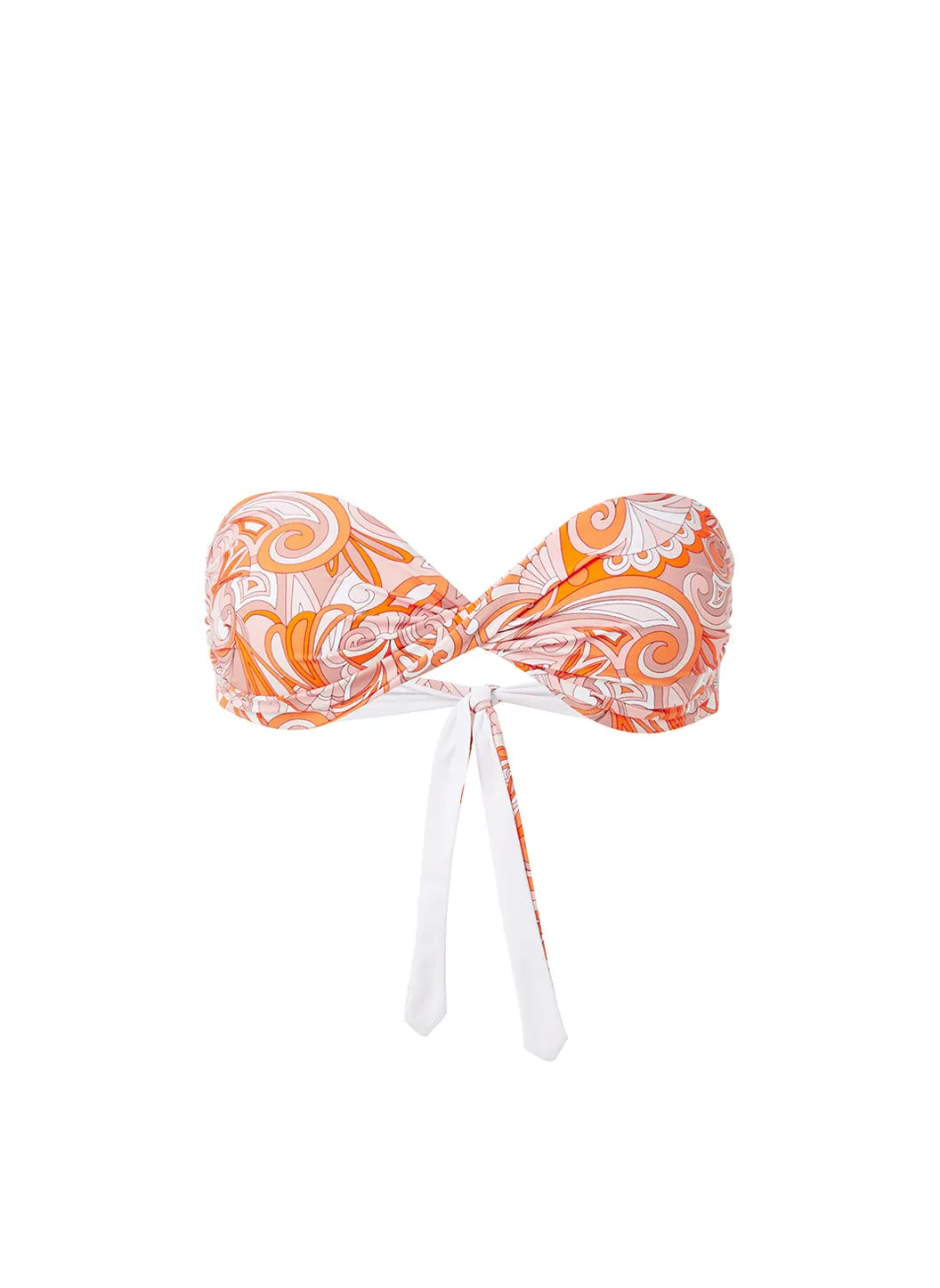 Martinique Orange Mirage Bikini Top sold by Melissa Odabash