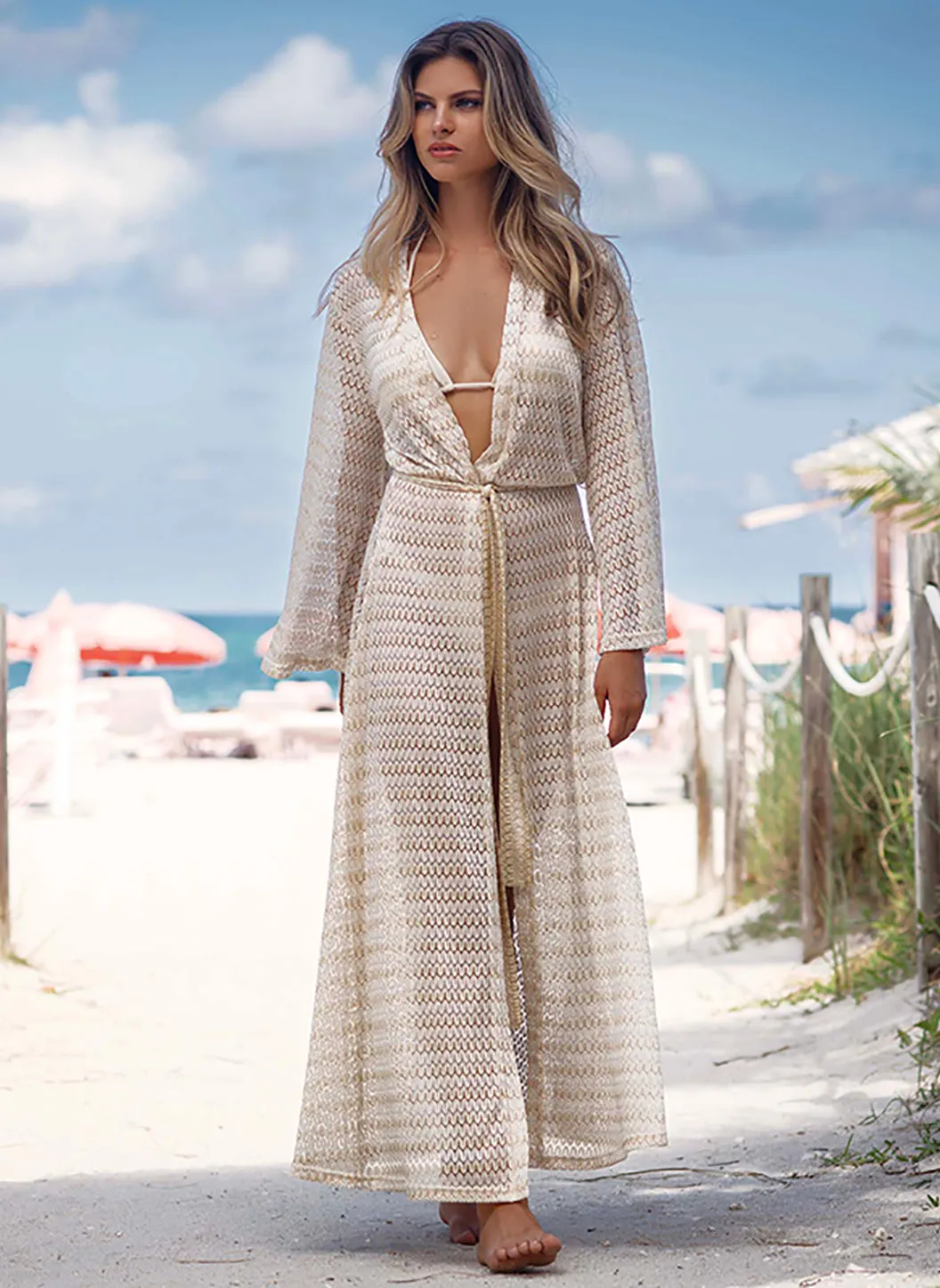 Melissa Gold Kaftan sold by Melissa Odabash product image thumbnail 3