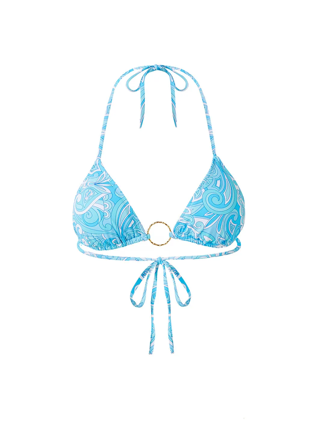 Miami Blue Mirage Bikini Top sold by Melissa Odabash