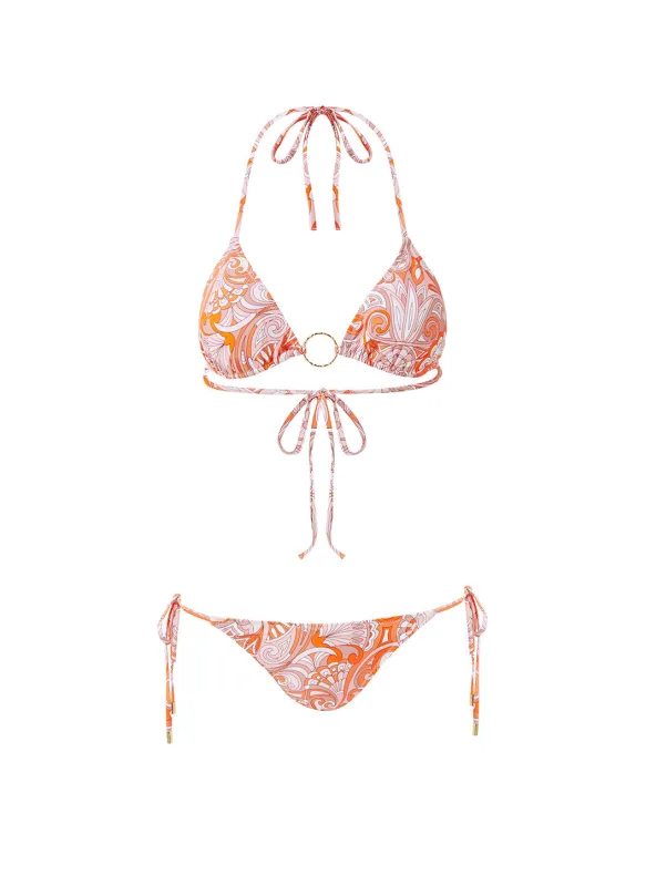 Miami Orange Mirage Bikini sold by Melissa Odabash