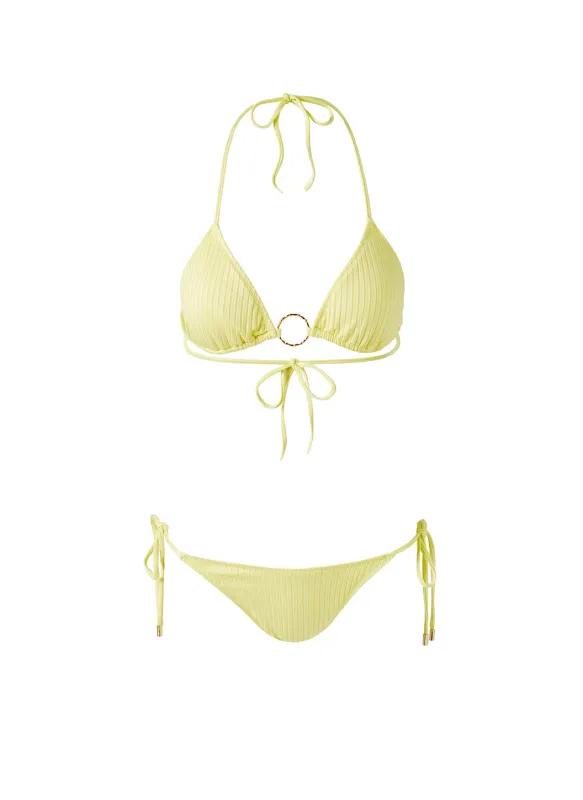 Miami Sunray Ribbed Bikini sold by Melissa Odabash
