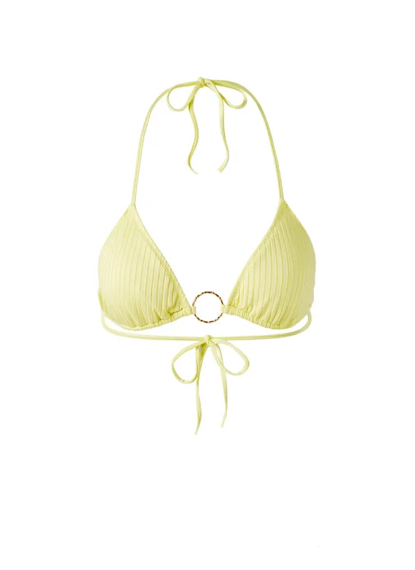 Miami Sunray Ribbed Bikini Top sold by Melissa Odabash