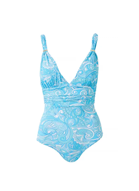 Panarea Blue Mirage Swimsuit sold by Melissa Odabash