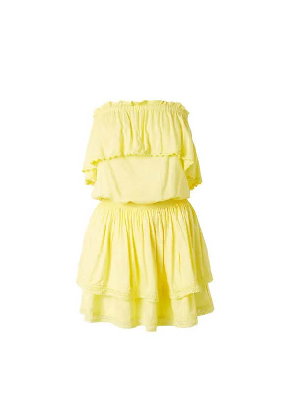 Salma Yellow Dress made by Melissa Odabash