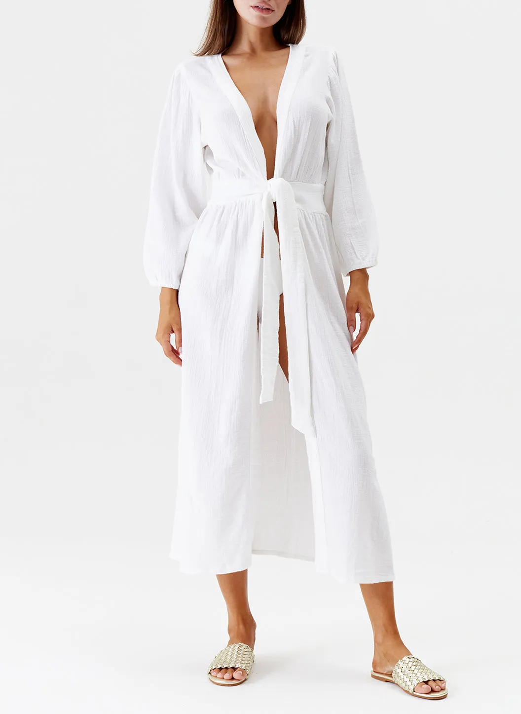 Siobhan White Kaftan sold by Melissa Odabash product image thumbnail 3