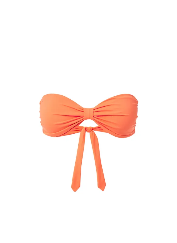 Stockholm Orange Bikini Top made by Melissa Odabash