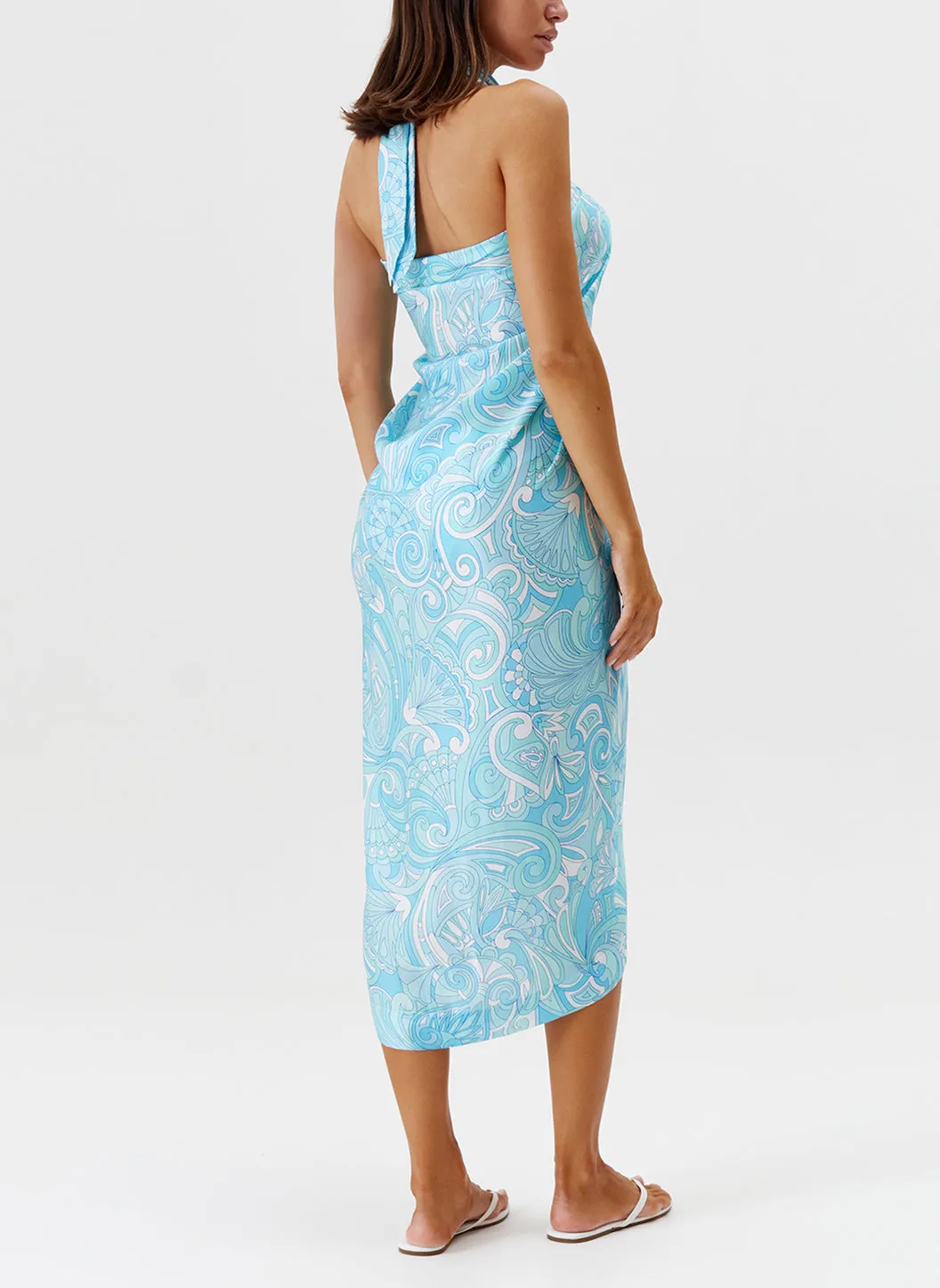 Ellie Blue Mirage Printed Pareo sold by Melissa Odabash product image thumbnail 4