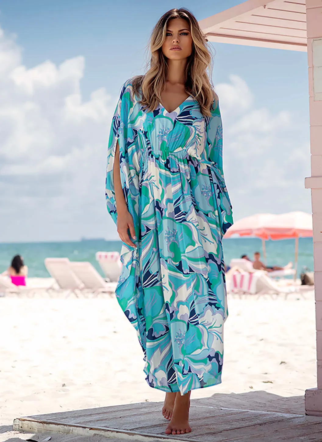 Frederica Bloom Kaftan sold by Melissa Odabash product image thumbnail 3