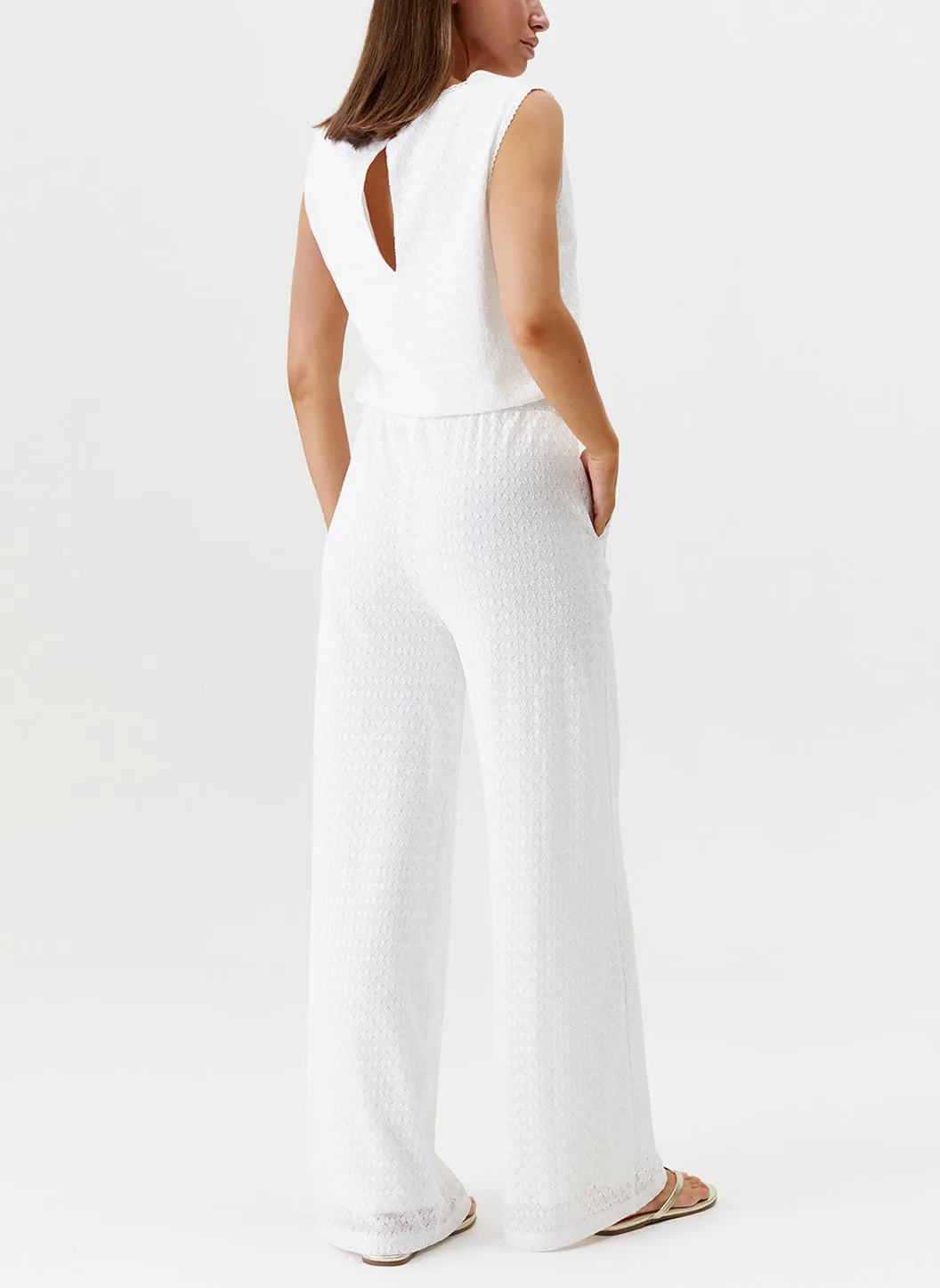Gracie White Jumpsuit sold by Melissa Odabash product image thumbnail 5