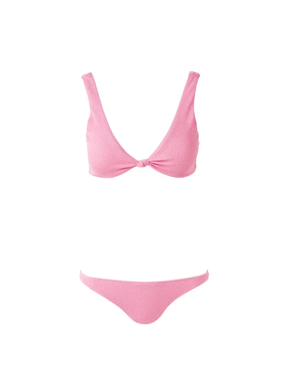 Ibiza Pink Ridges Bikini sold by Melissa Odabash