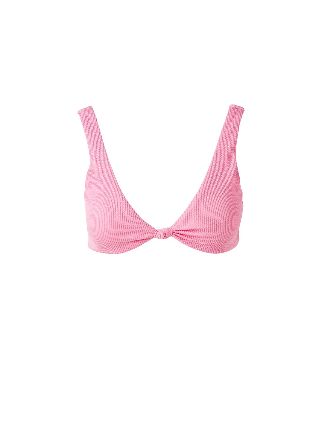 Ibiza Pink Ridges Bikini Top sold by Melissa Odabash