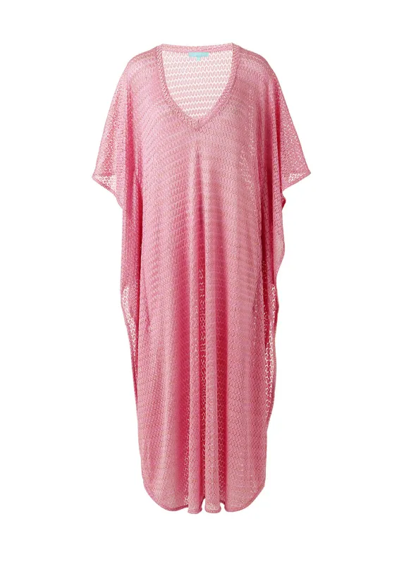 June Pink Gold Kaftan made by Melissa Odabash