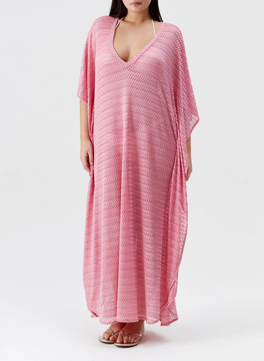 June Pink Gold Kaftan sold by Melissa Odabash product image thumbnail 5