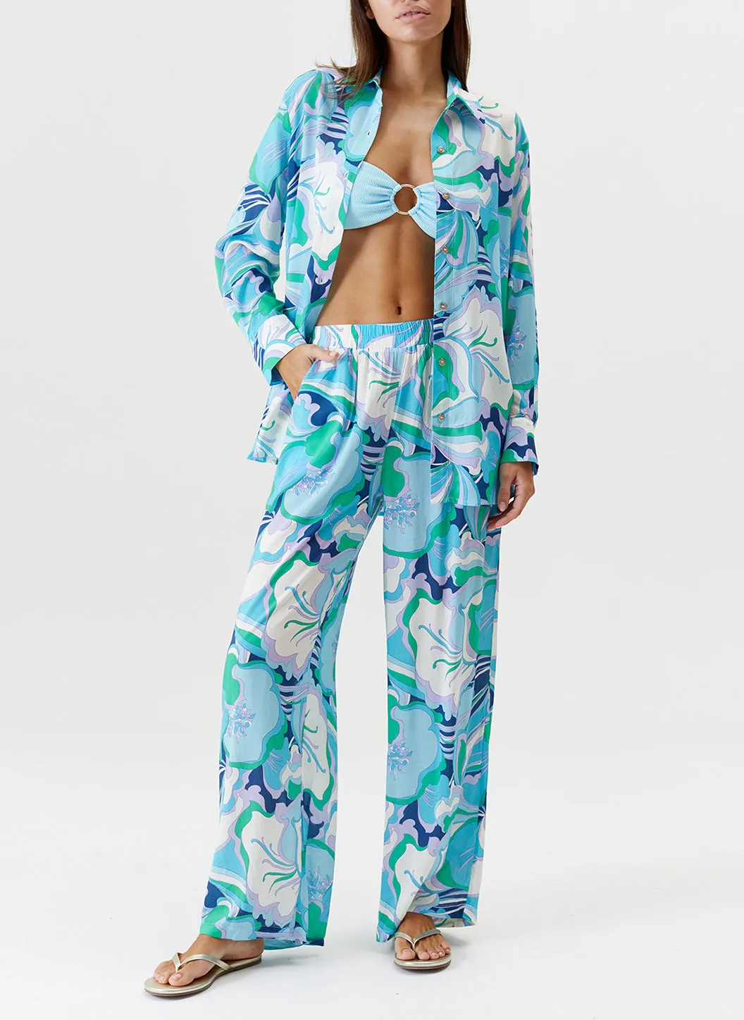 Olivia Bloom Trousers sold by Melissa Odabash product image thumbnail 4