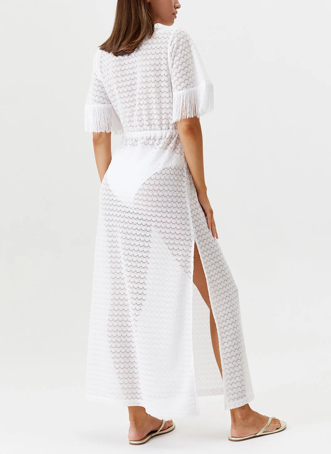 Phoebe White Kaftan sold by Melissa Odabash product image thumbnail 4